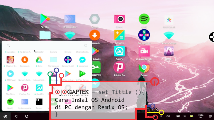 Instal OS Android di PC