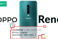 Spesifikasi Oppo Reno