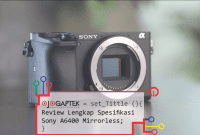 Kamera Mirrorless Sony a6400