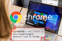 Cara Menghilangkan Redirect Link di Chrome