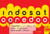 Paket Speed Booster Indosat